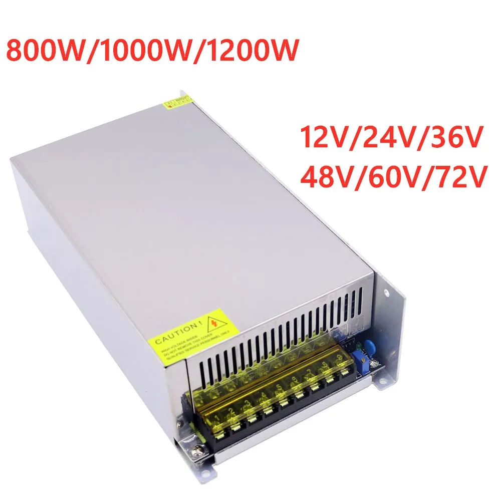 Smps Power Supply - Alimentatore Switching Regolabile 1200W/1000W/800W DC 12V