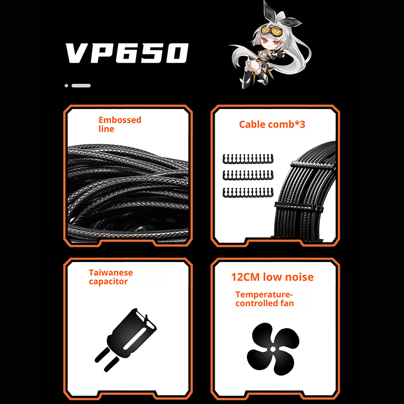 Power Train X-GAMERX VP 650W 7 - Power Supply 650W recensione e prezzo