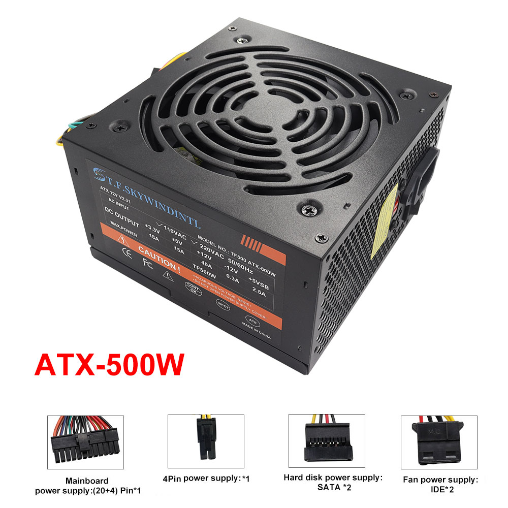 Alimentatore PSU ATX da 500W E - Power Supply 650W recensione e prezzo