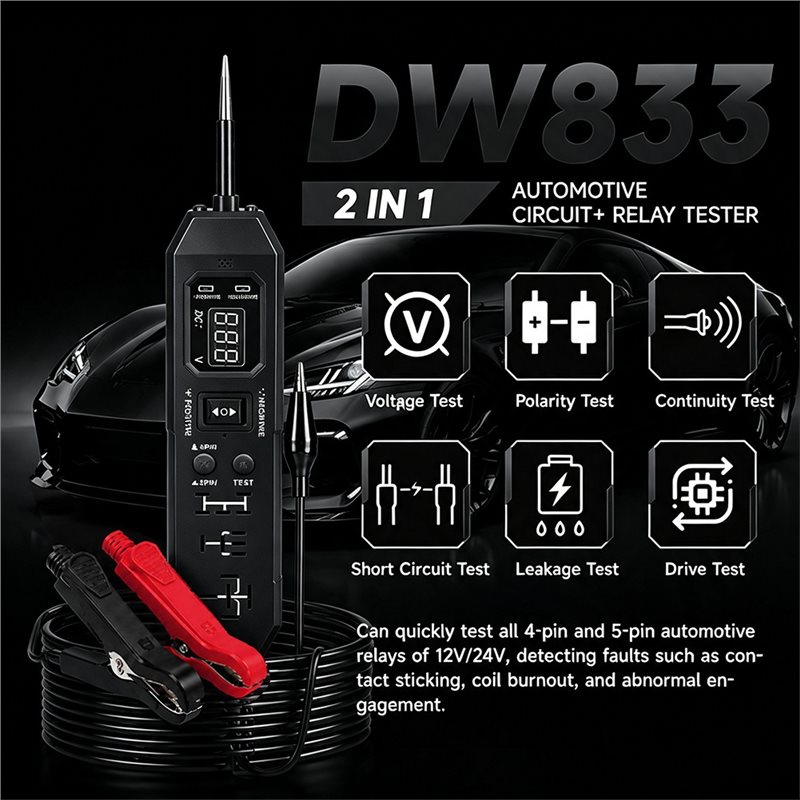 NUOVO-Tester per Relè Automobi - Power Supply Tester recensione e prezzo